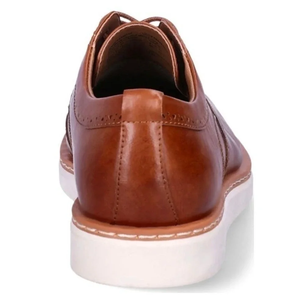 George Mens Jonaah Wingtip Oxford Dress Shoes Brown Size‎ 13 Memory Foam New